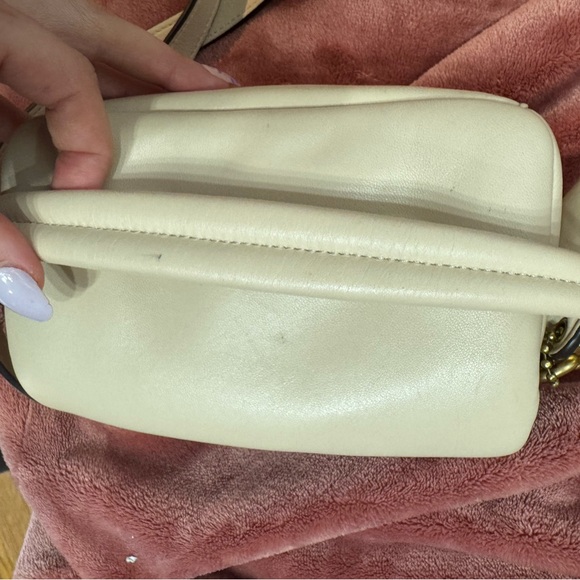 Coach Cream Crossbody with Top Handle and Gold Hardware - Picture 4 of 4